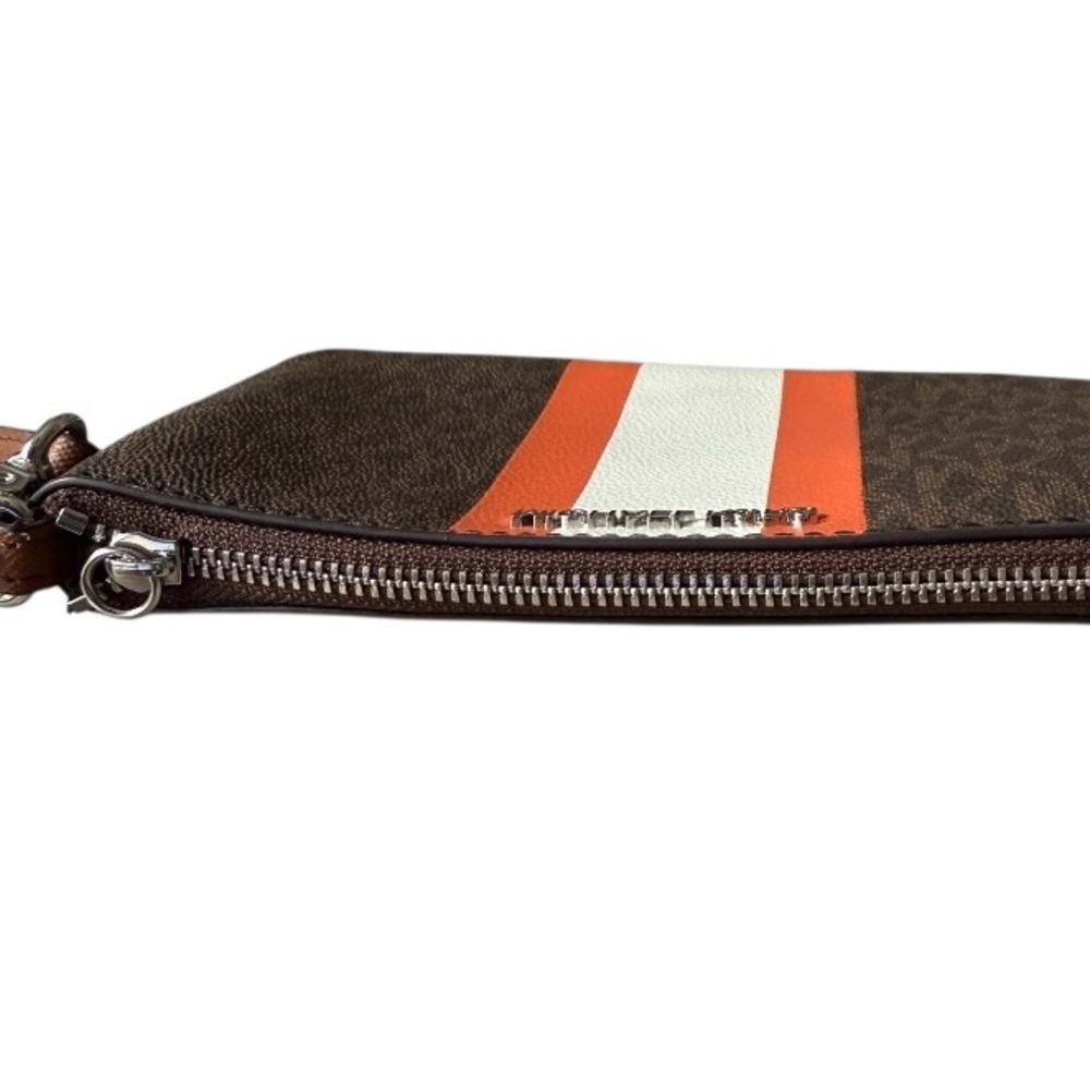 Michael Kors Jet Set Travel Large Logo Stripe Wristlet - Picture 5 of 7